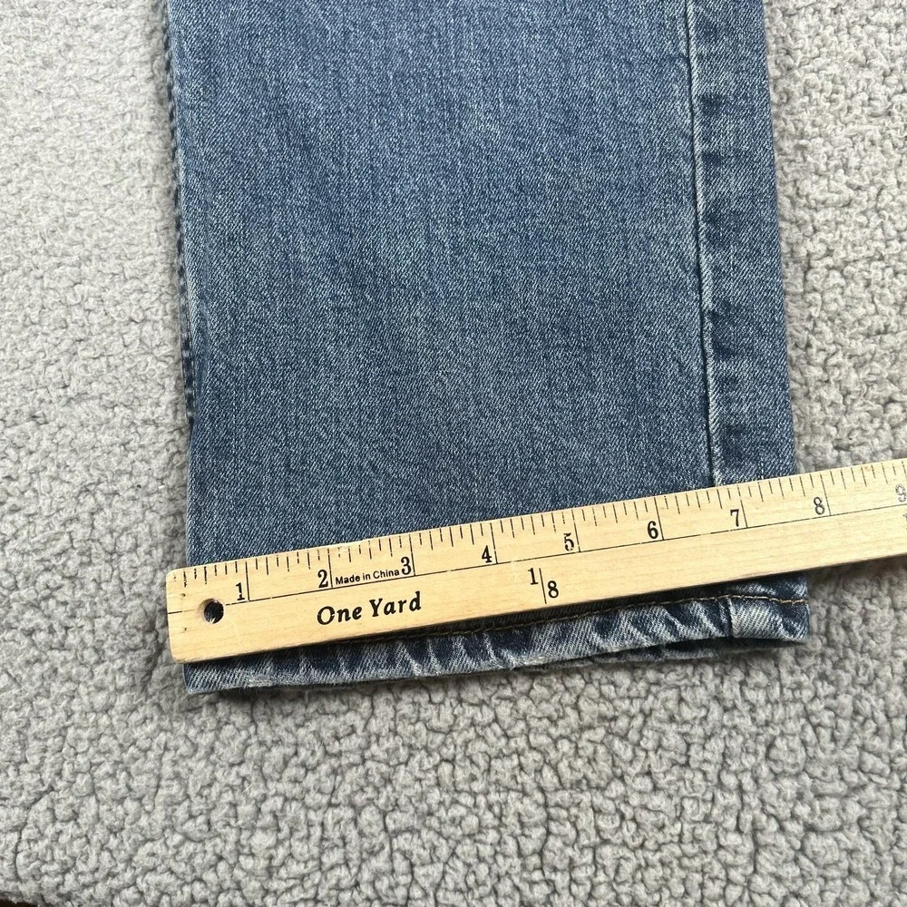 Levis 514 Jeans‎ Mens 36x32 Blue Straight Leg Stretch Denim Pants Medium Wash